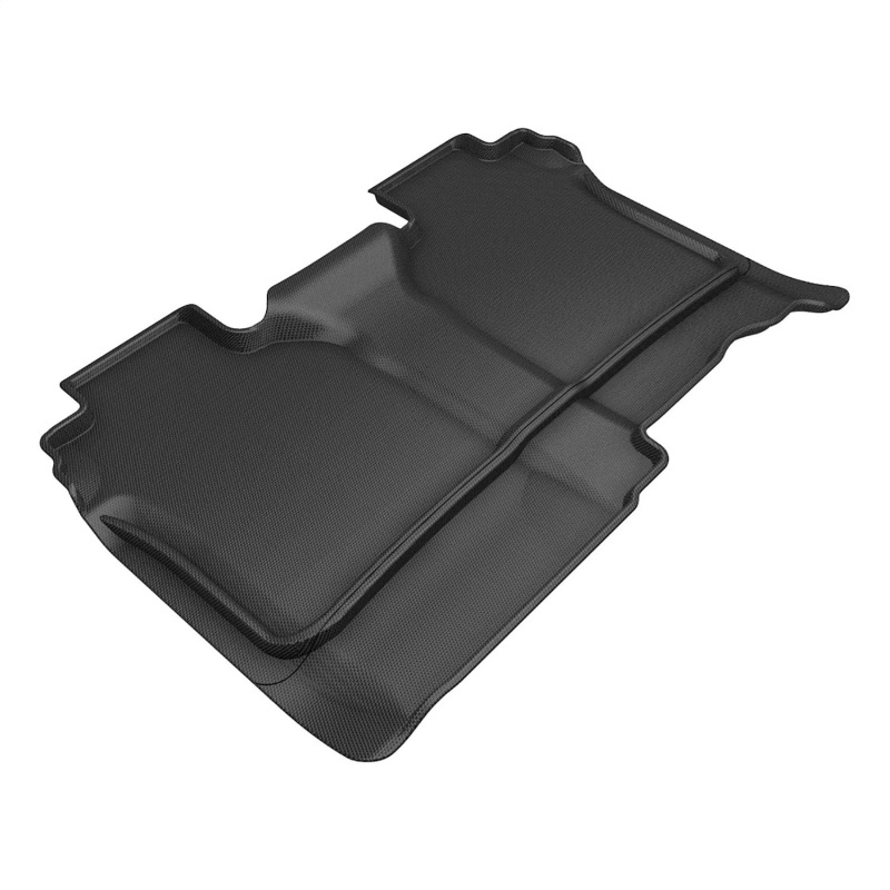 Chevrolet Silverado Floor Mat - Rear - 3D MAXpider - Kagu, Carbon Fiber Embossed Pattern - Black - `19-`26